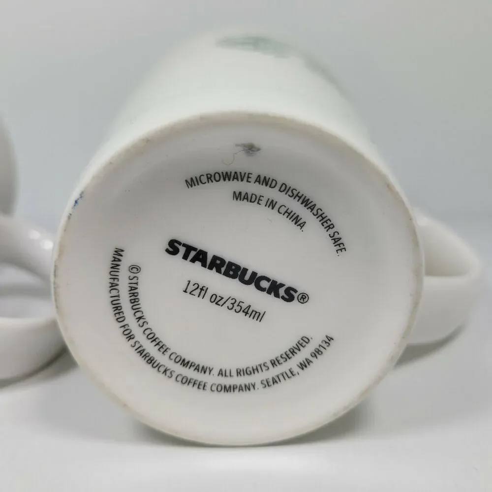 2 Different Starbucks‎ Mugs